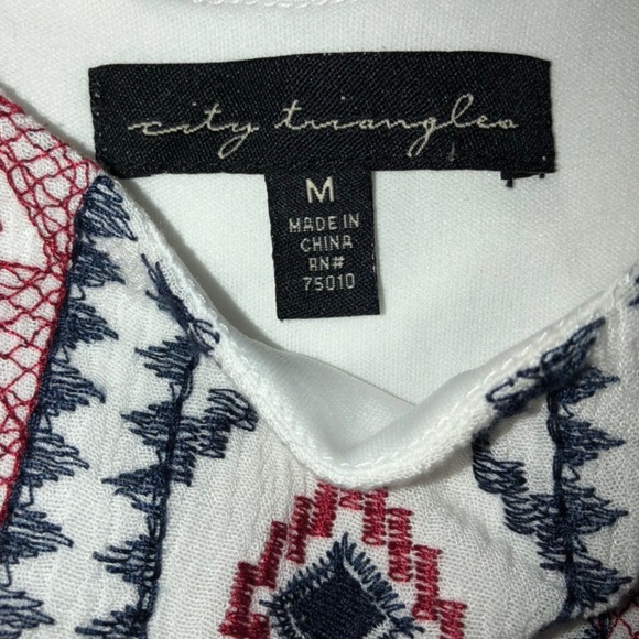 White Dress, Red & Blue Design! 🇺🇸 - Picture 6 of 6